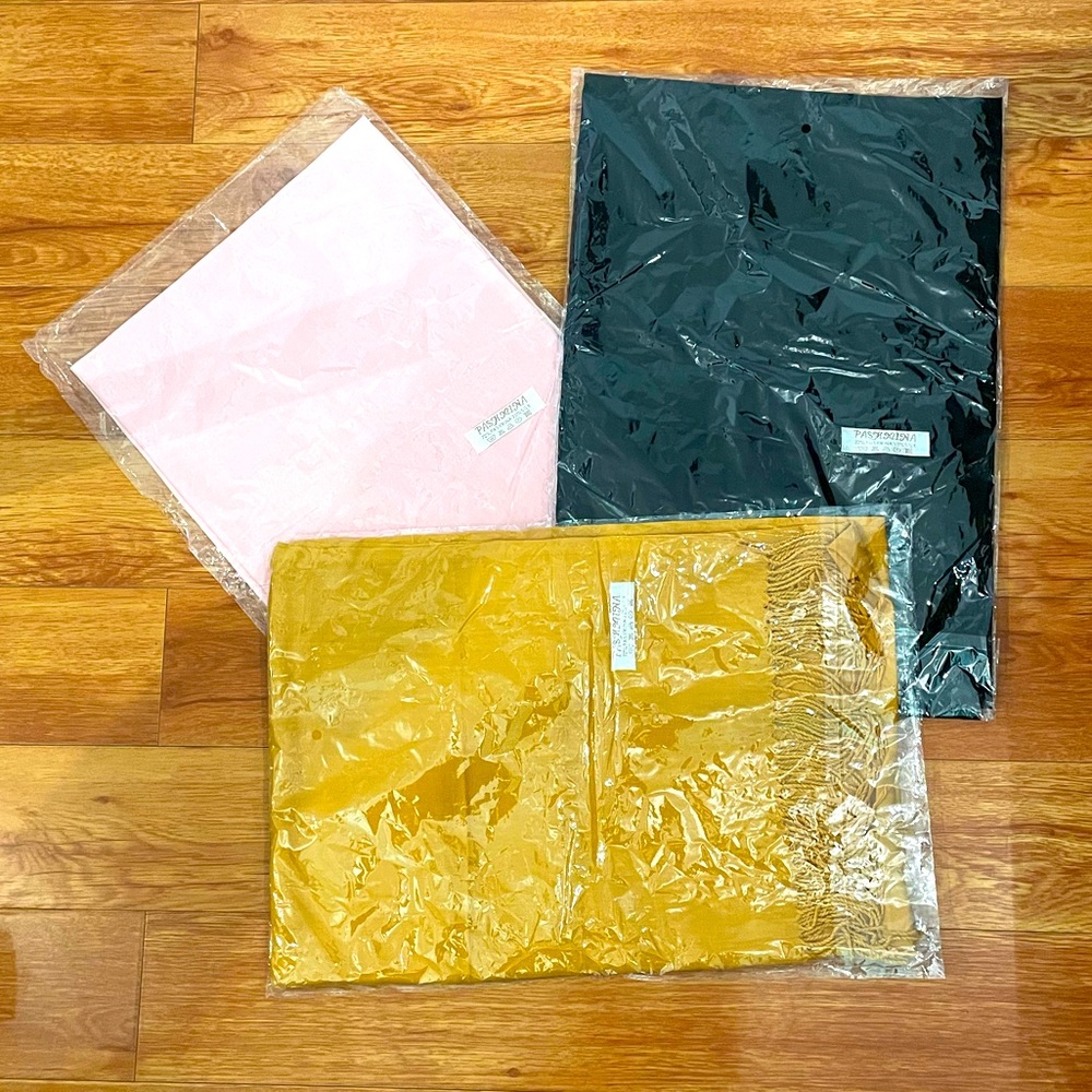 Pashmina Scarves/Wraps (set of 3) - Brand new packaged